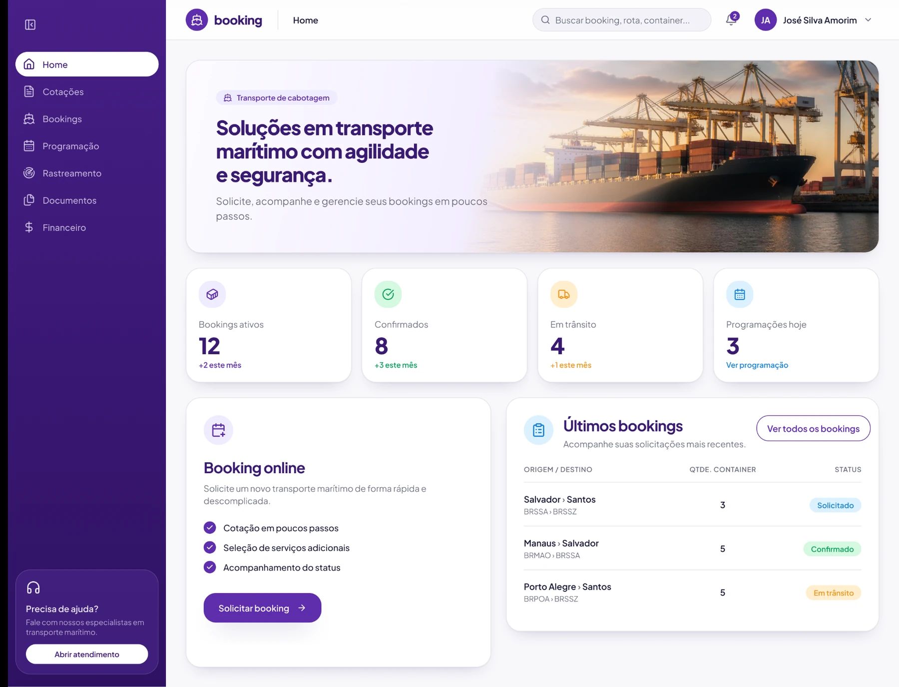 Digital Freight Booking