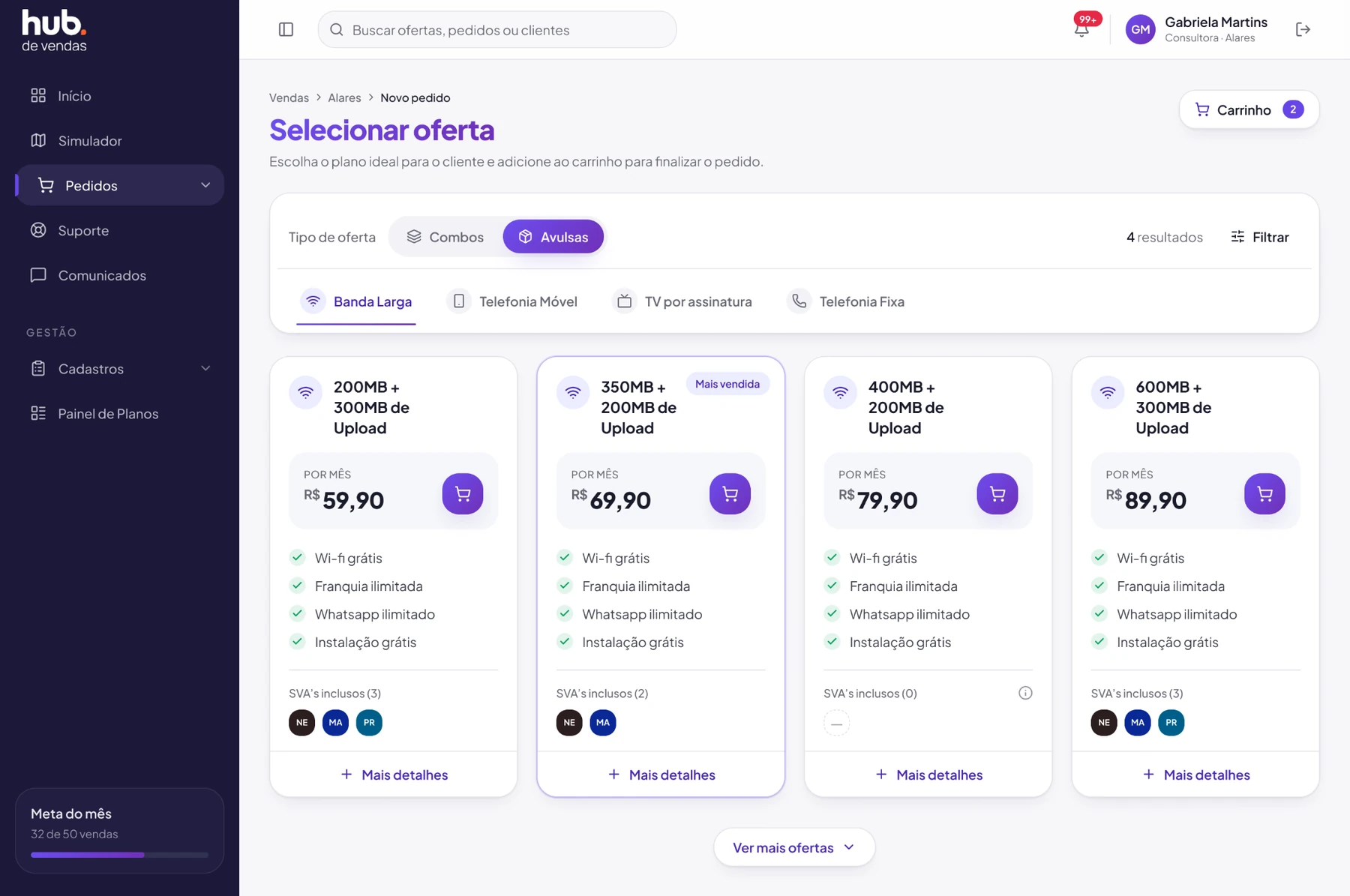 Hub de Vendas
